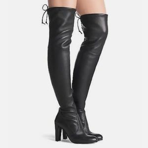 Stuart Weitzman Highland Nero Plonge Stretch Leather Over-the-knee Boot